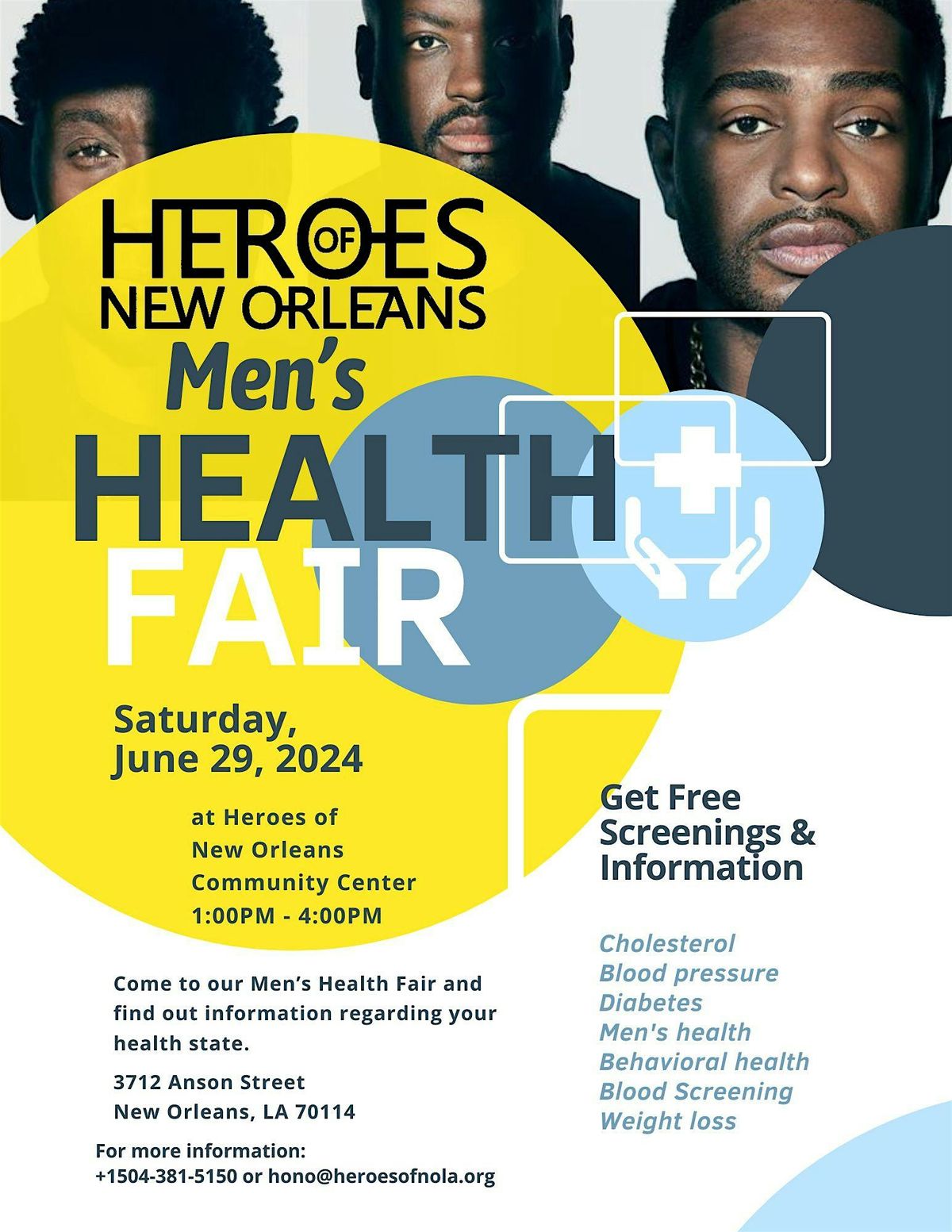 Heroes of New Orleans Men\u2019s Health Fair: Empowering Wellness and Well-Being