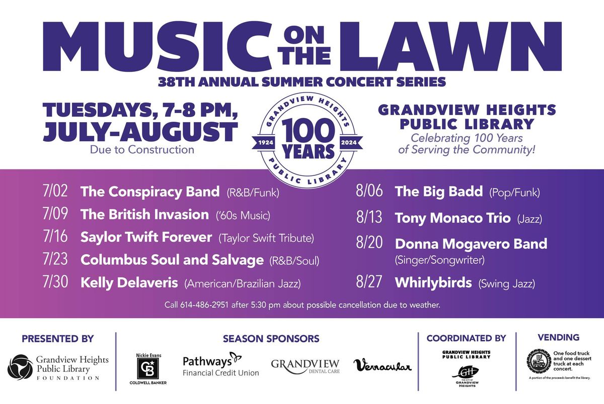 38th Annual Music on the Lawn: Celebrating GHPL's 100th Anniversary!