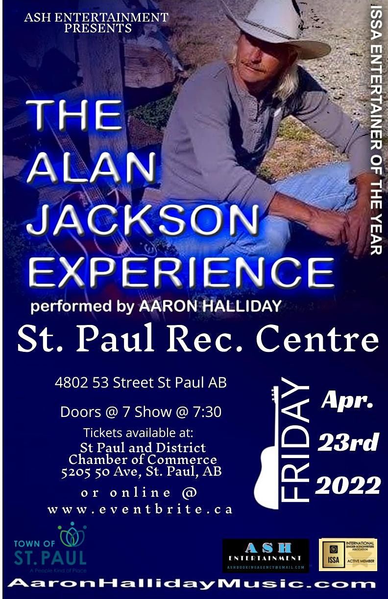 The Alan Jackson Experience 2022, St Paul Recreation Centre, Saint Paul