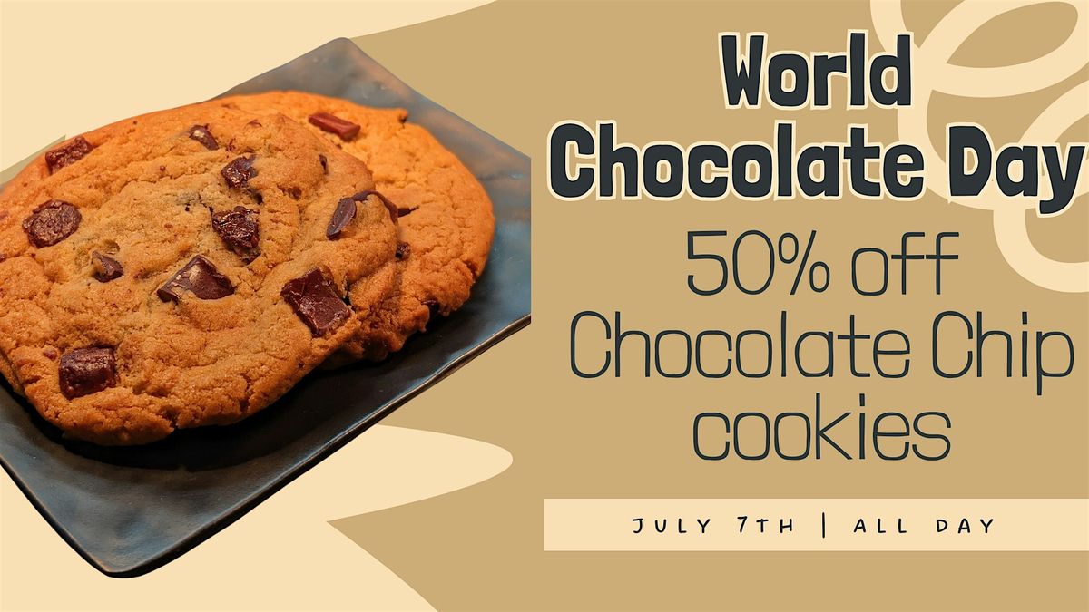 World Chocolate Day: 50% Off Chocolate Chip Cookies