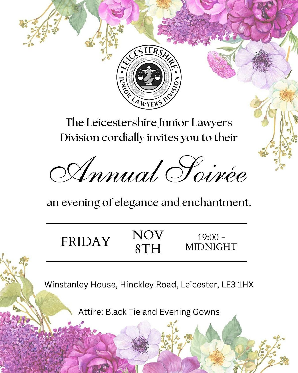 Leicestershire Junior Lawyers Division Annual Ball 2024