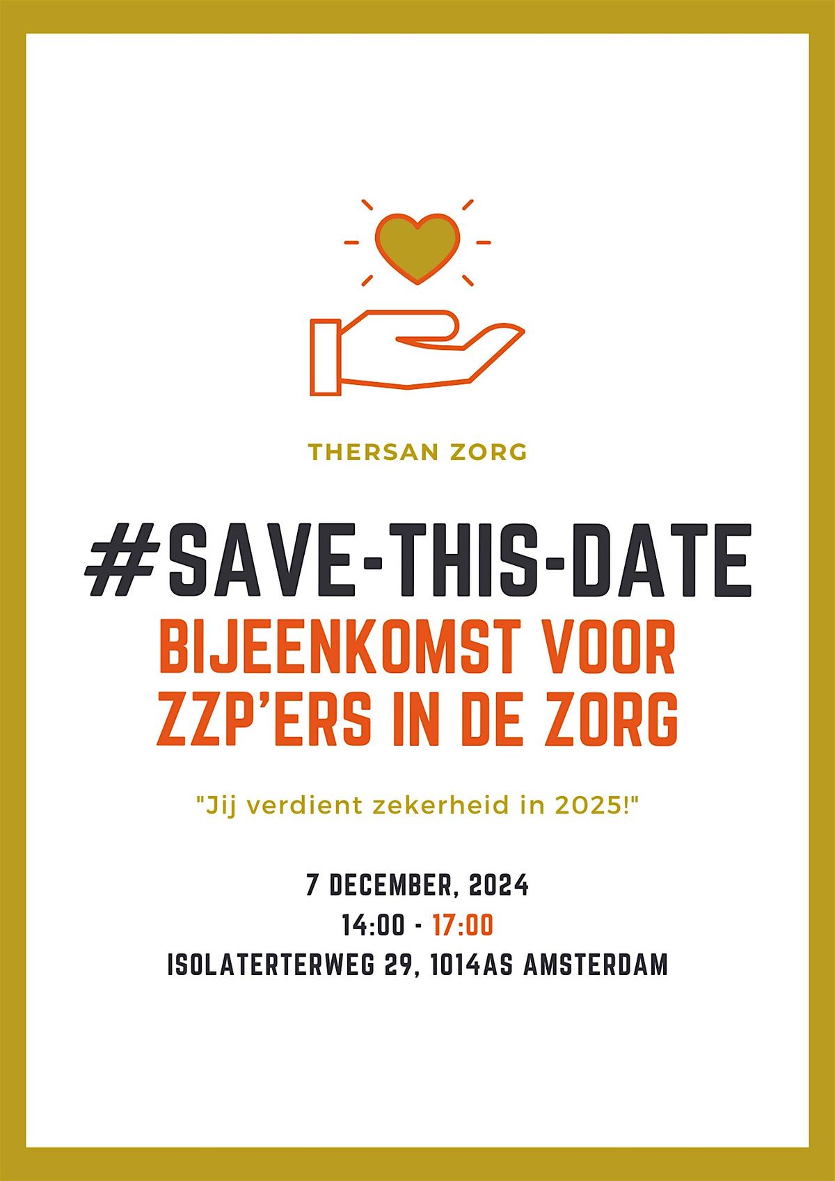 "Bijeenkomst voor zzp\u2019ers" #SAVE-THIS-DATE