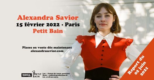 Alexandra Savior \u00e0 Petit Bain le 15\/02\/2022