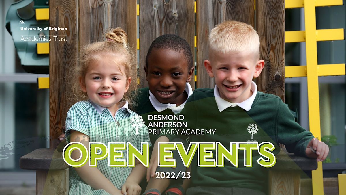 Desmond Anderson Primary Academy Open Events 2022