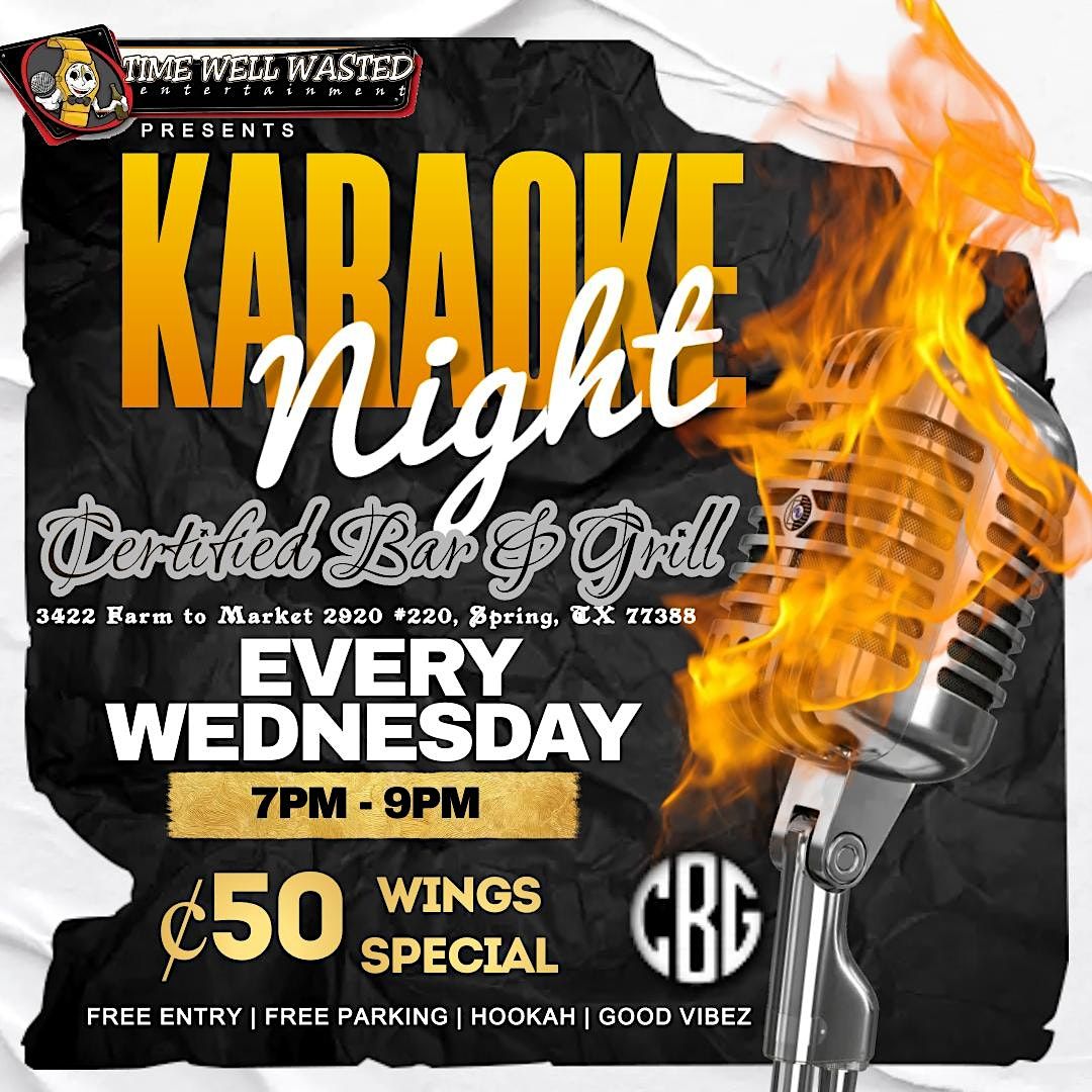 Certified Karaoke Night @ Certified Bar & Grill