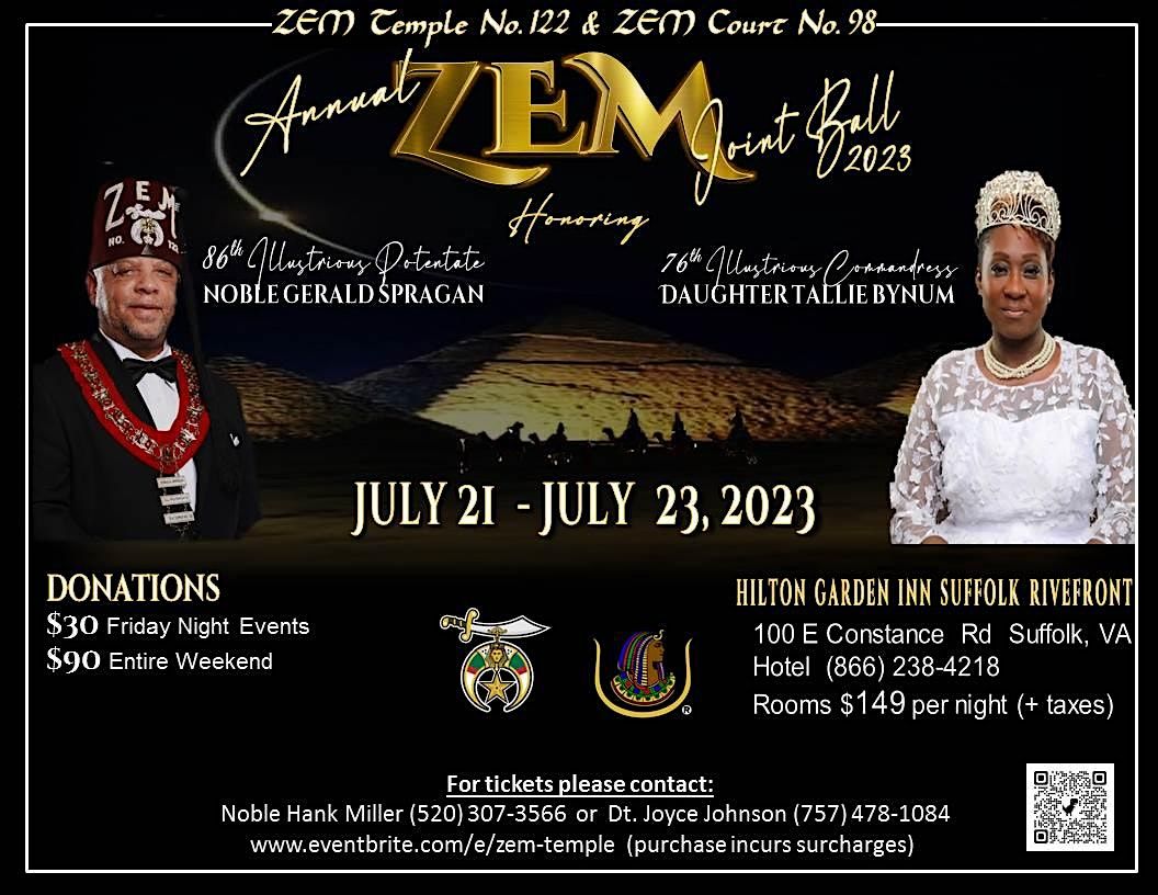 Zem Temple No.122 and Zem Court No. 98 Joint Ball 2023