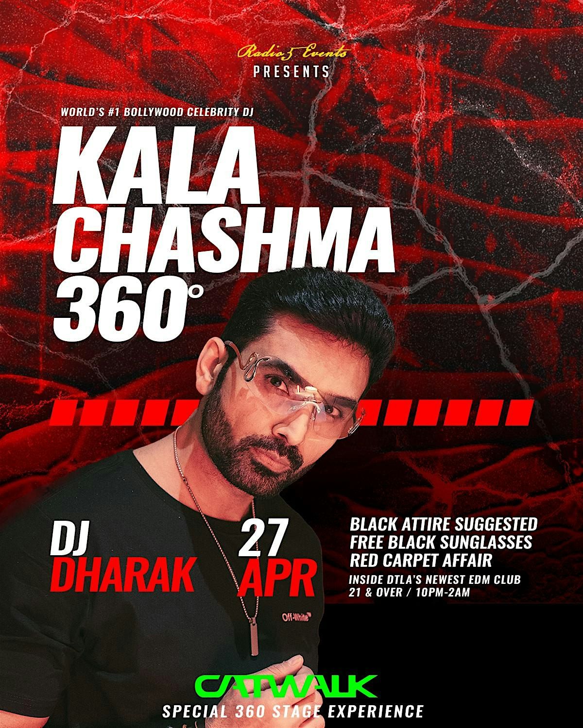 Bollywood Blackout with India's #1 Celebrity DJ DHARAK - All BLACK Affair!