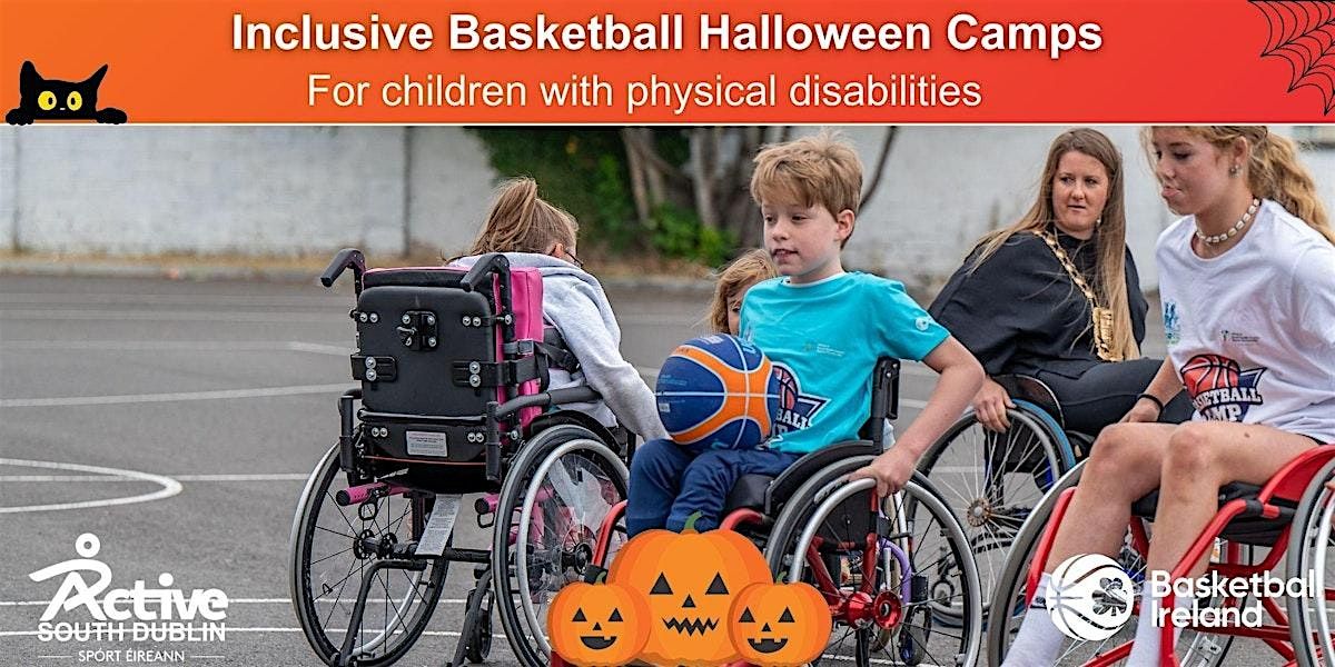 Inclusive basketball camp for children and teens with physical disability