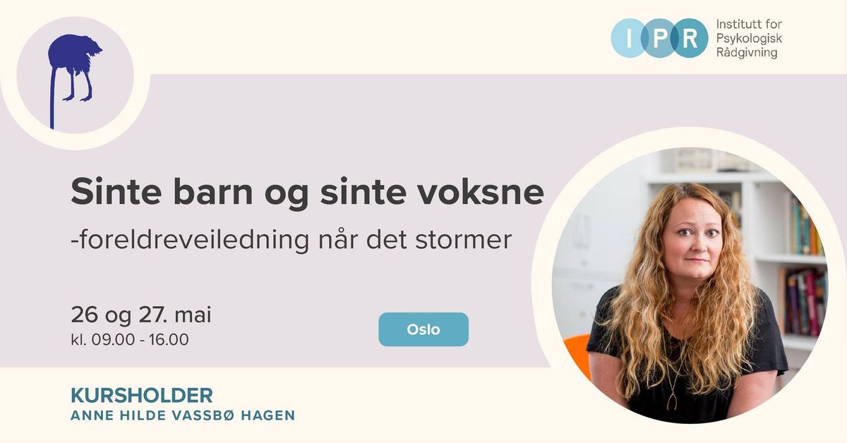  Sinte barn og sinte voksne - foreldreveiledning n\u00e5r det stormer