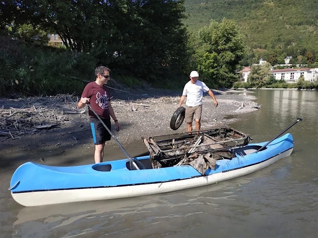 Nettoyage participatif des berges de l'Is\u00e8re 24 \/ Grenoble \/ Ile Verte