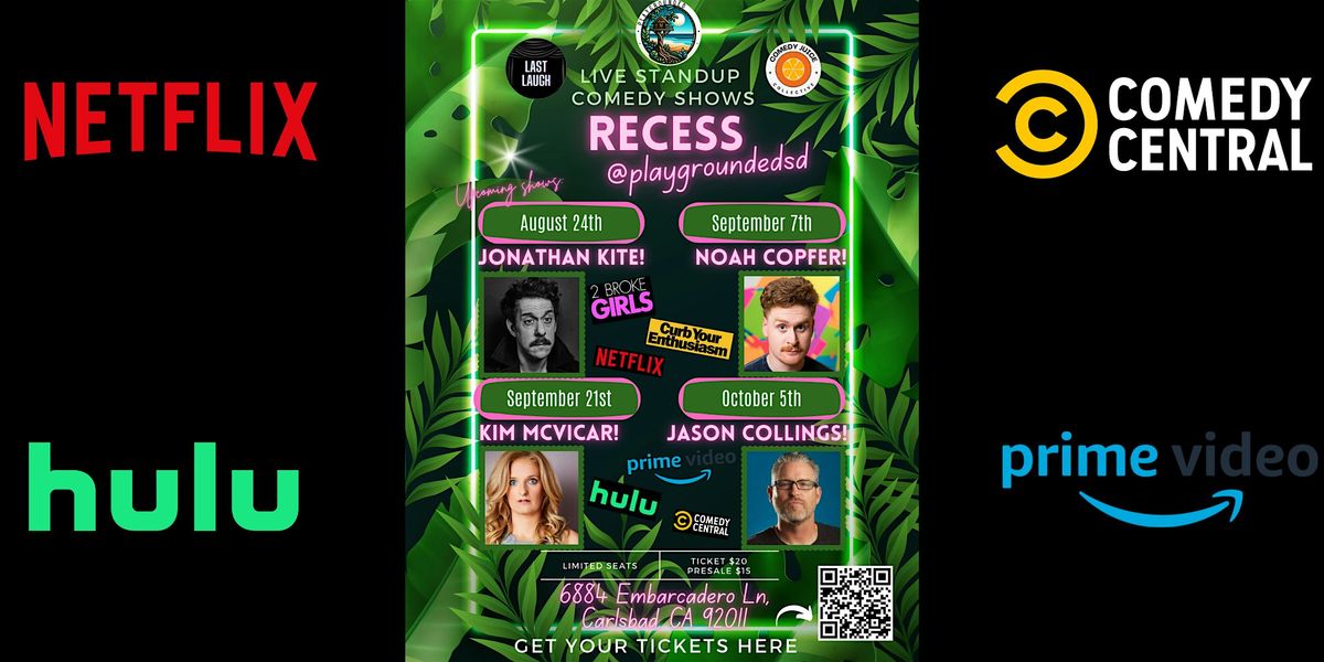 Recess @ Playgrounded in Carlsbad! Saturday 10\/5!