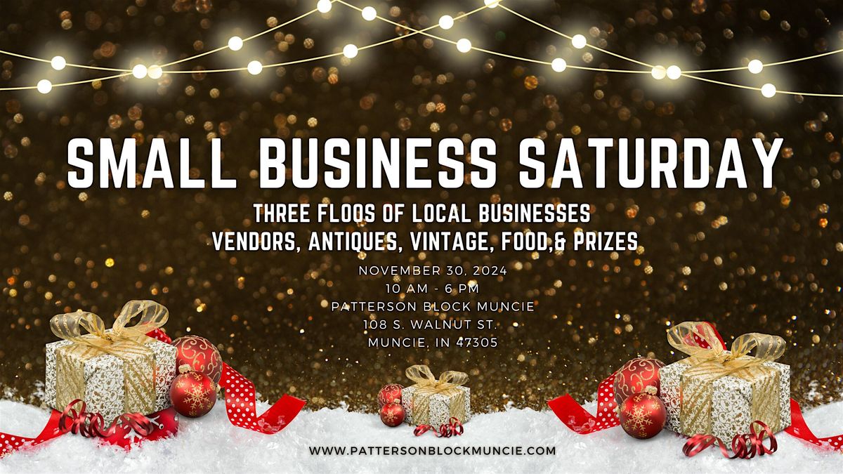 Small Business Saturday at Patterson Block - Vendor Registration