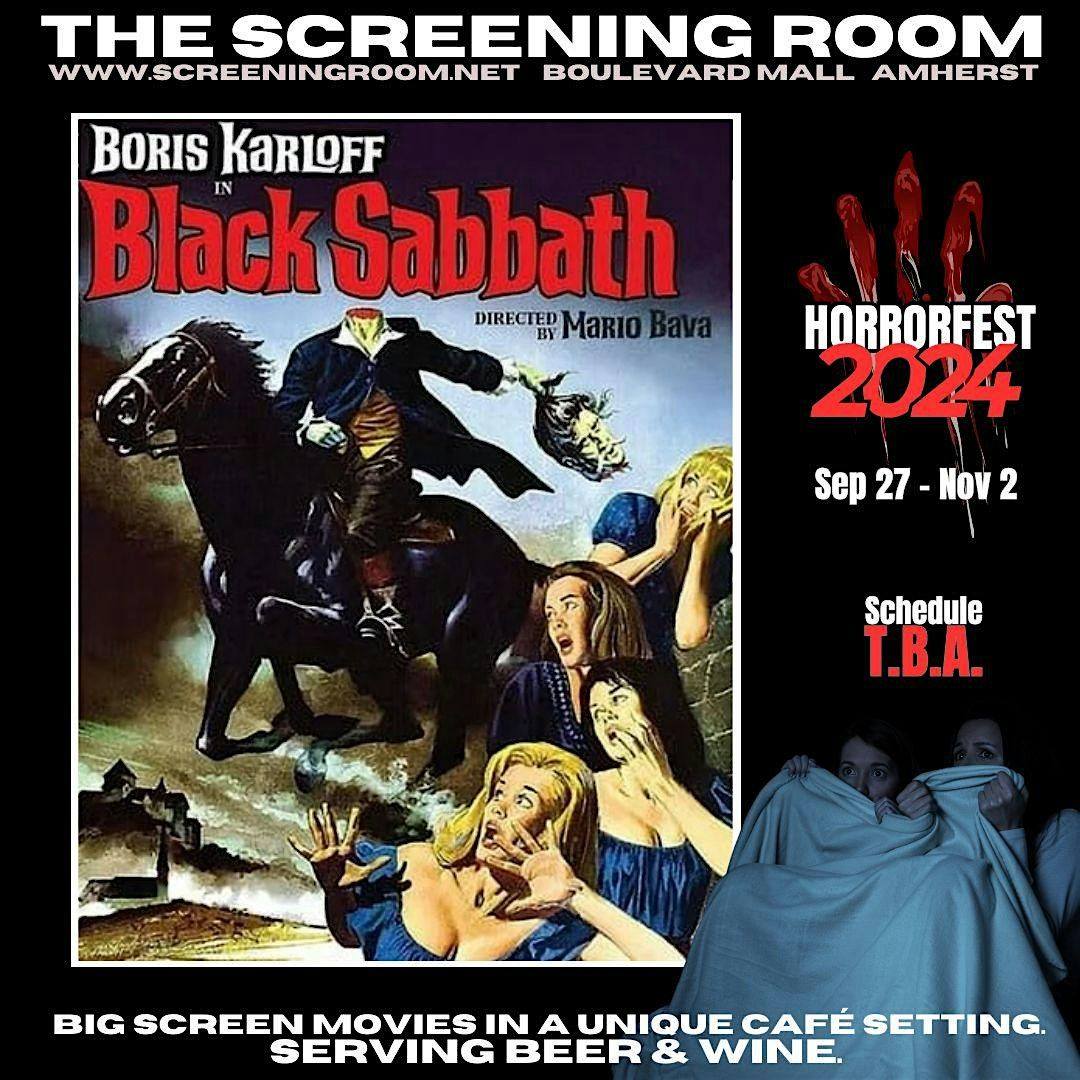 BLACK SABBATH (Boris Karloff) on the Big Screen! (Wed Nov 6- 7:30pm)