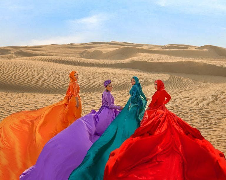 Dubai Exotic Fashion Shoot In the Desert!