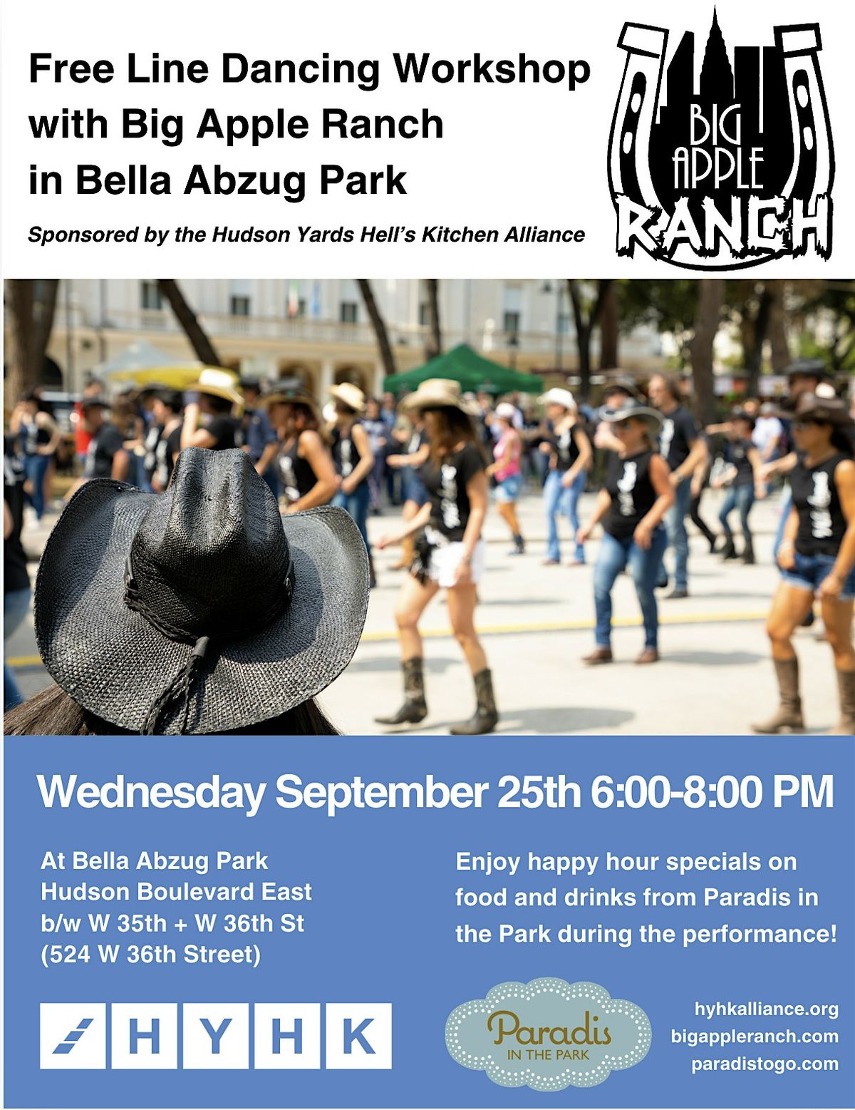 Free Line Dancing Workshop with Big Apple Ranch