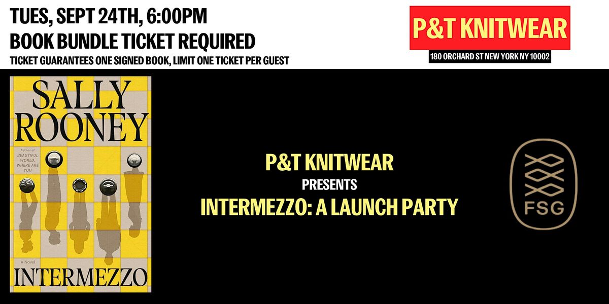 P&T Knitwear presents Intermezzo: A Launch Party