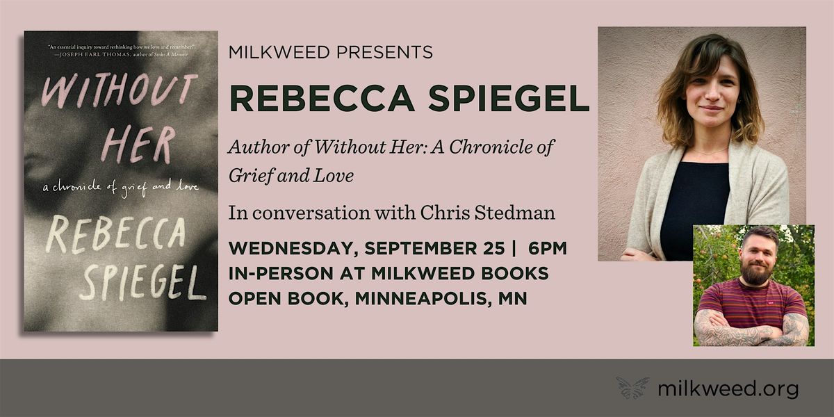 In person: Rebecca Spiegel with Chris Stedman at Milkweed Books