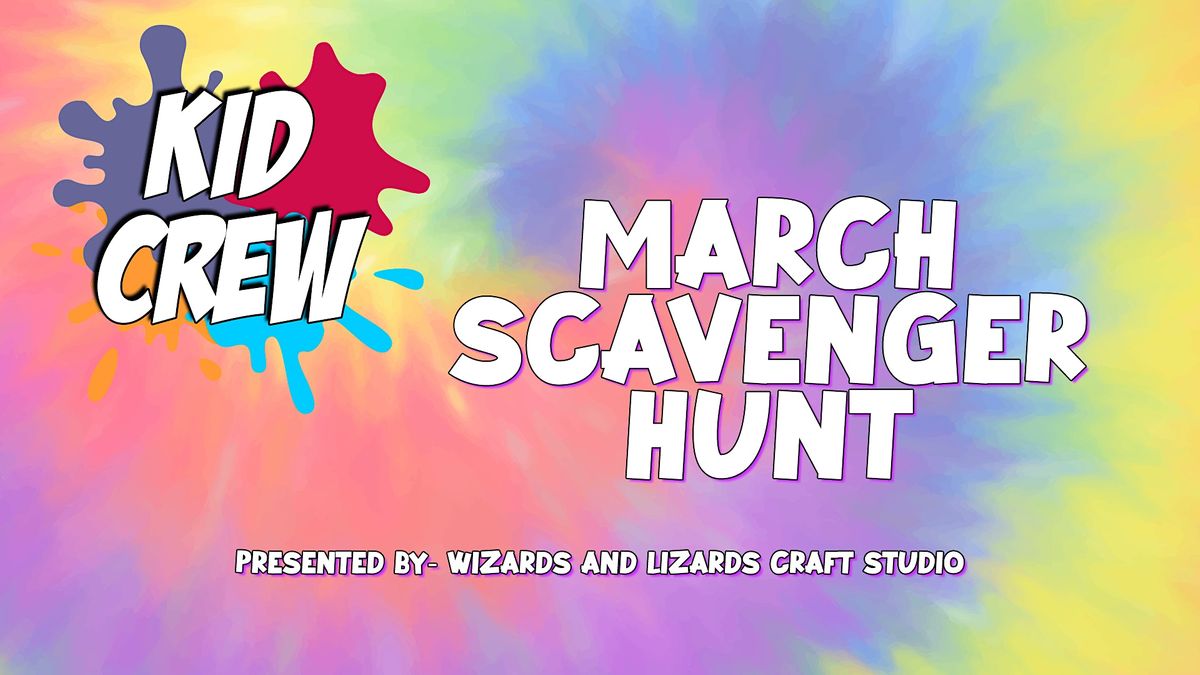 Oviedo Mall Kid Crew March Scavenger Hunt