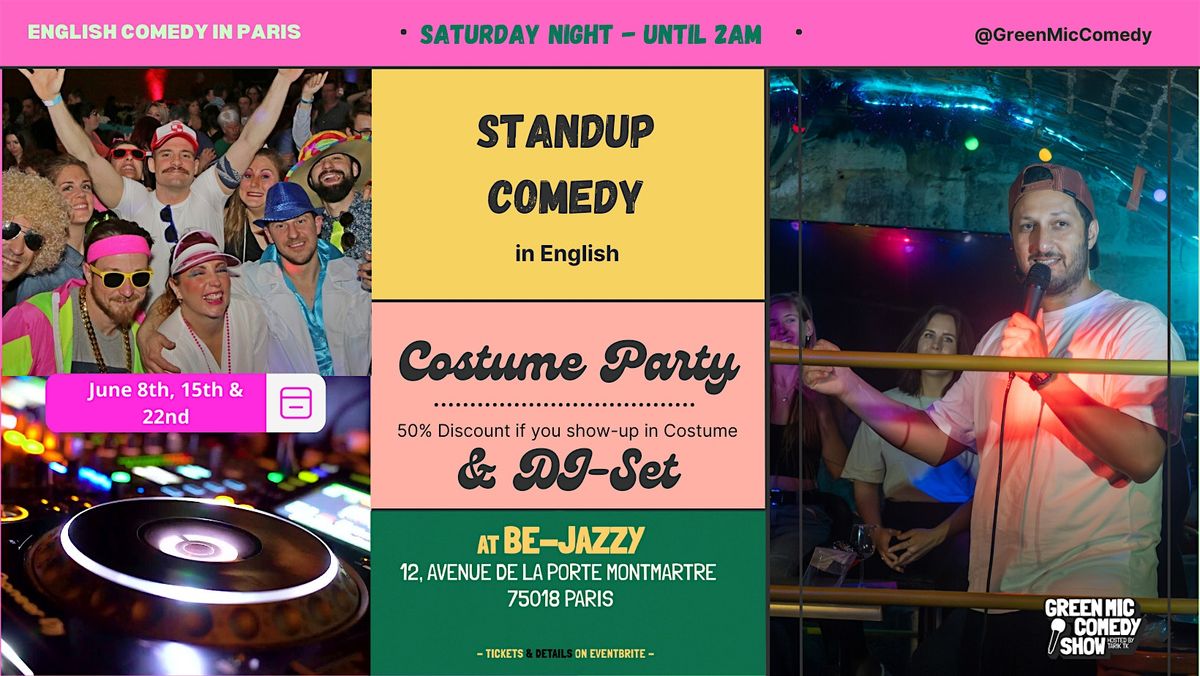 Costume Party &  English Standup Comedy + After-show Party with DJ-set