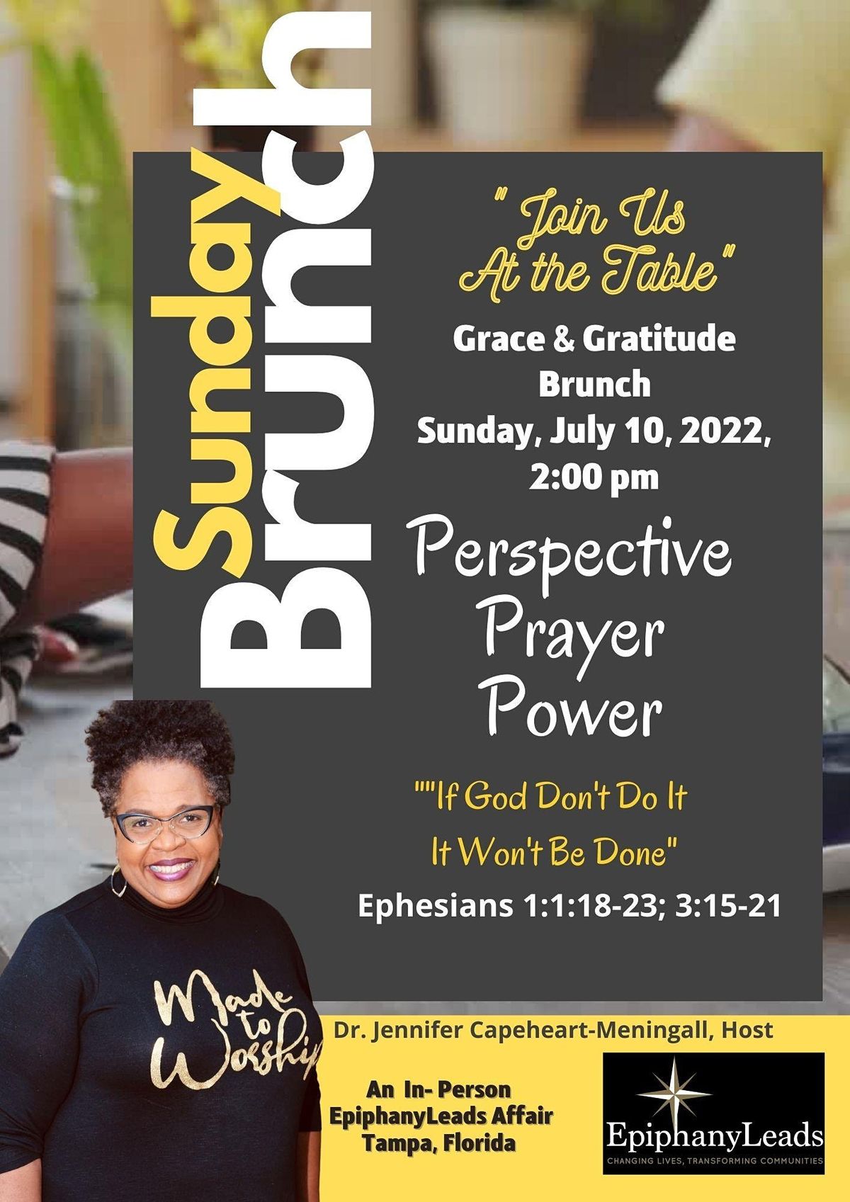 Perspective, Prayer, and Power Sunday Brunch