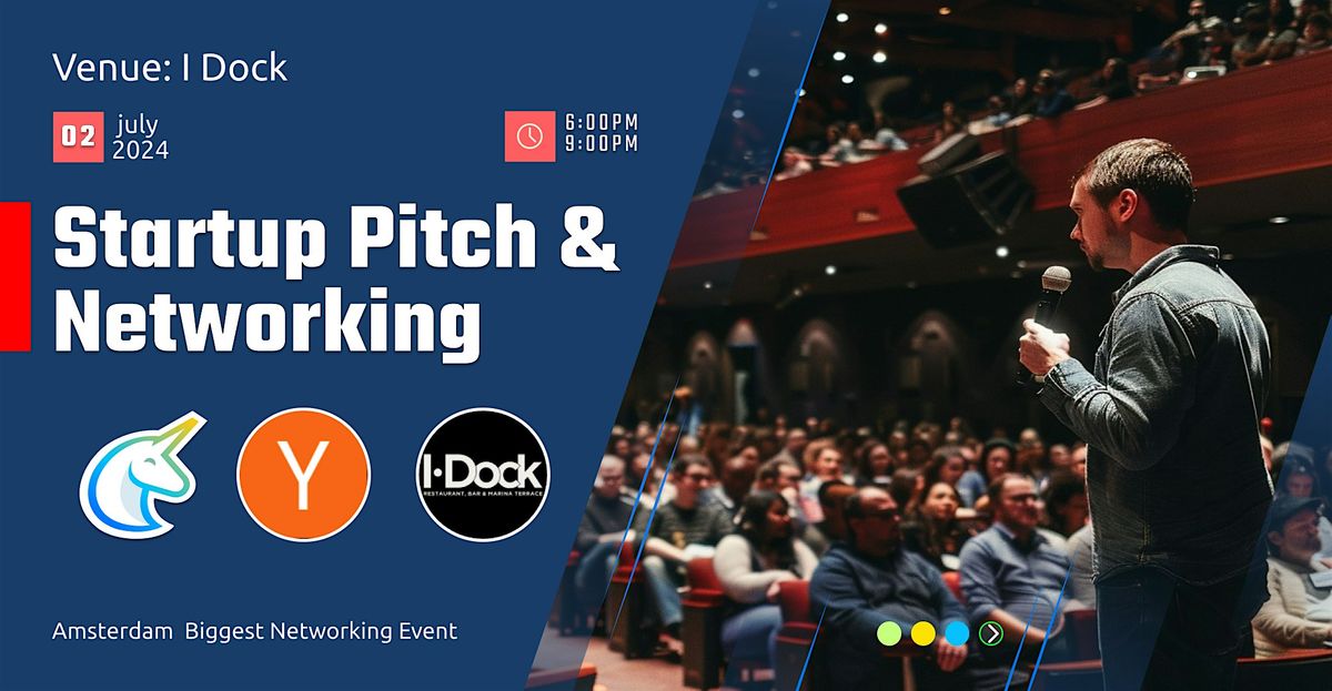 Startup Pitch & Networking A'dam (120 in-person)