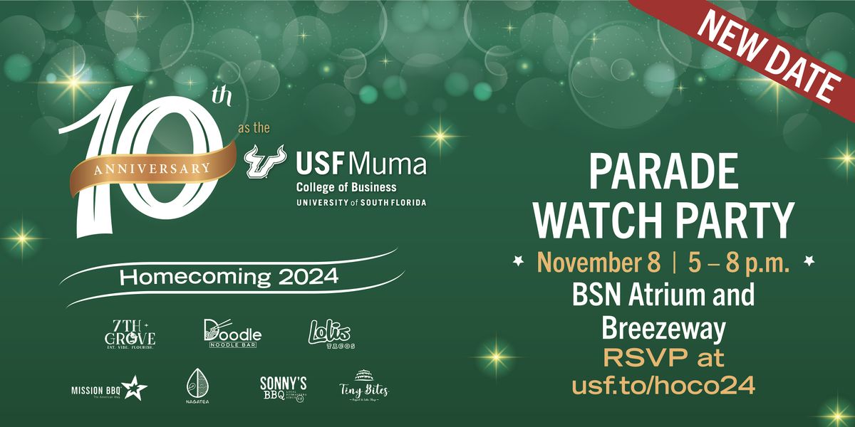 2024 USF Muma College of Business: Homecoming Parade Watch Party