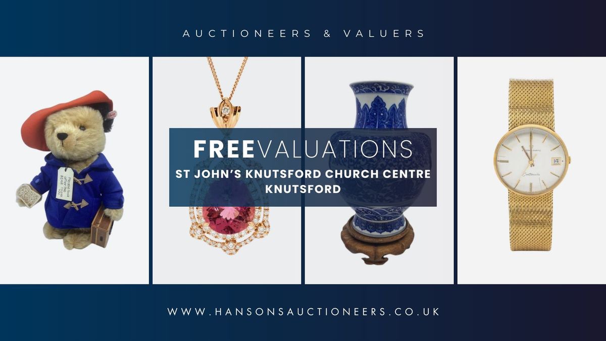 VALUATION DAY: Gold, Silver, Toy, Teddy & Antique Valuations at St John\u2019s Knutsford Church Centre