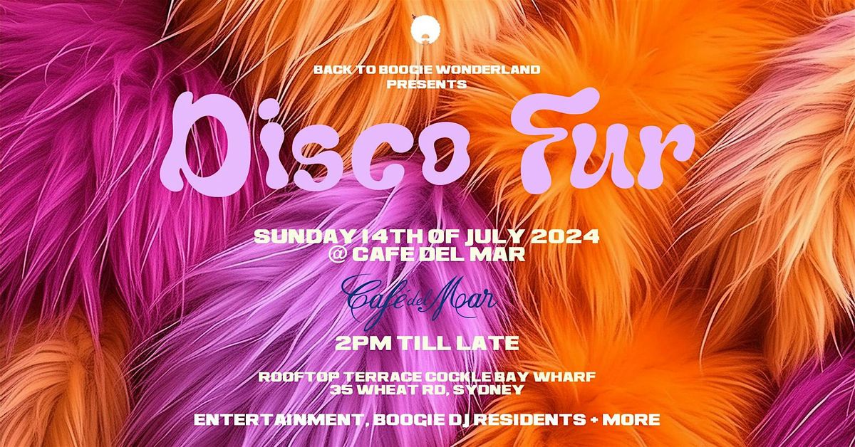 BACK TO BOOGIE WONDERLAND Presents "DISCO FUR"