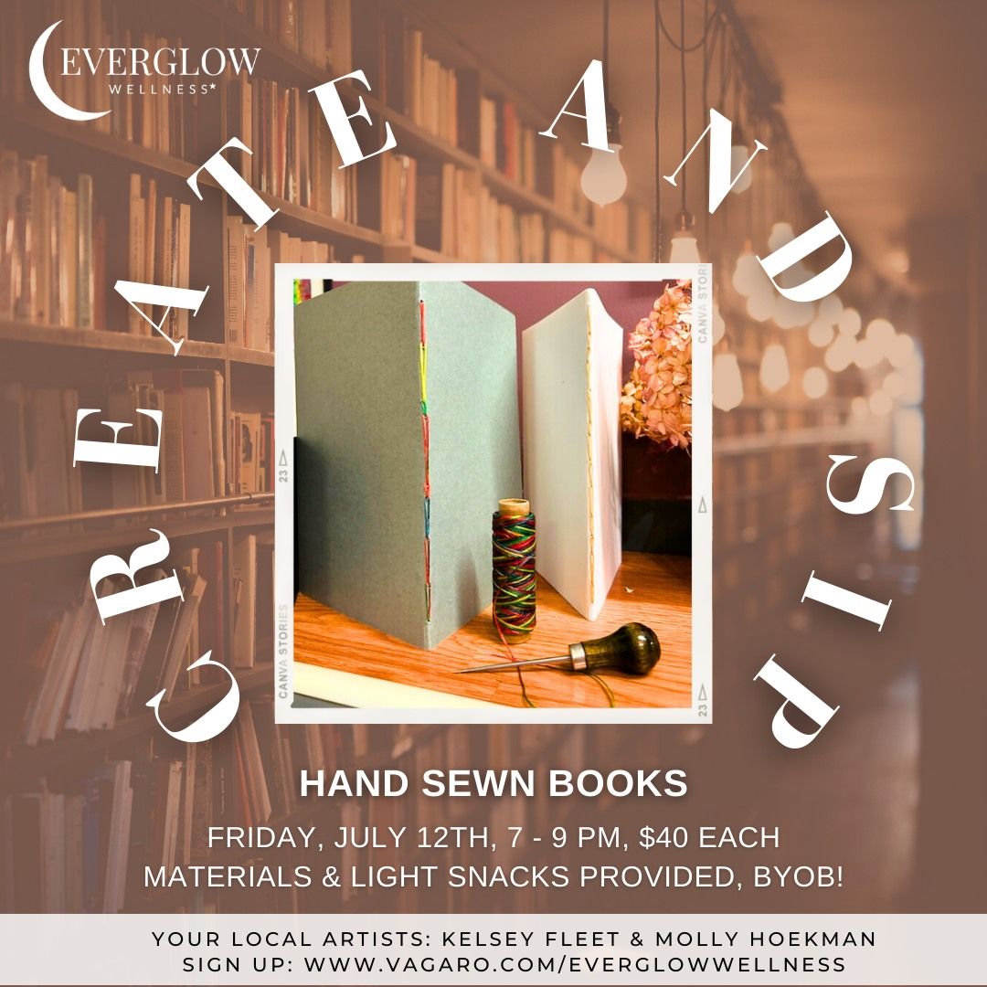 Create & Sip: Hand Sewn Books