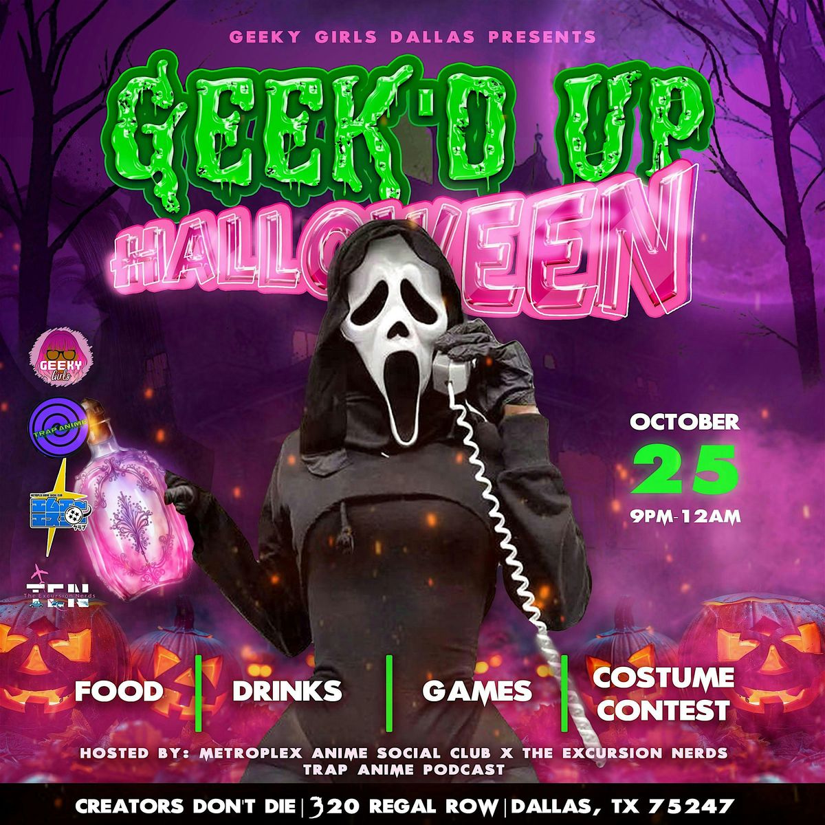 Geek'd Up Halloween Party