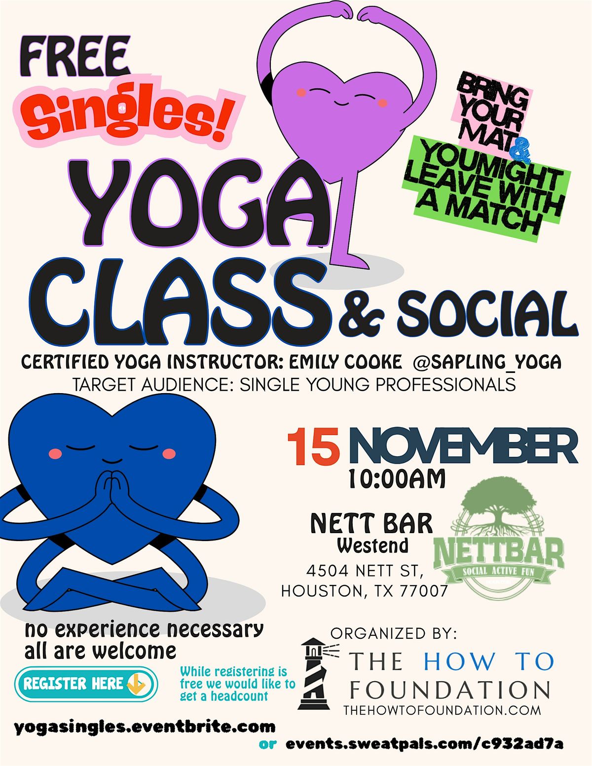 Free Yoga Class & Social for Single Young Professionals