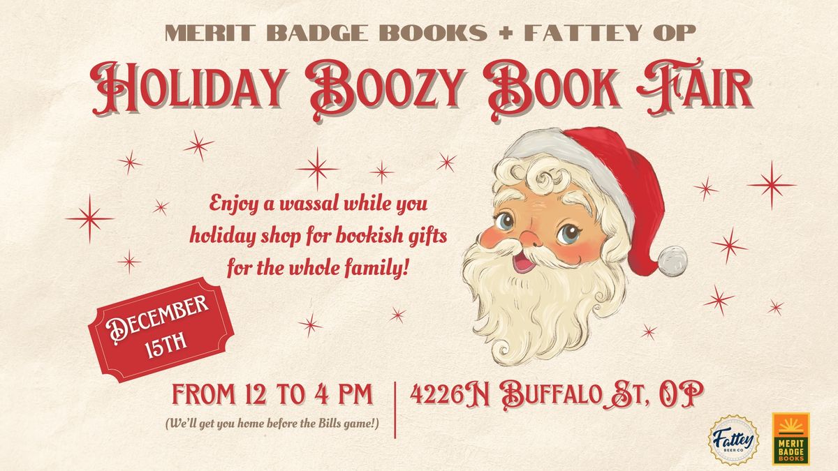 Holiday Boozy Book Fair!