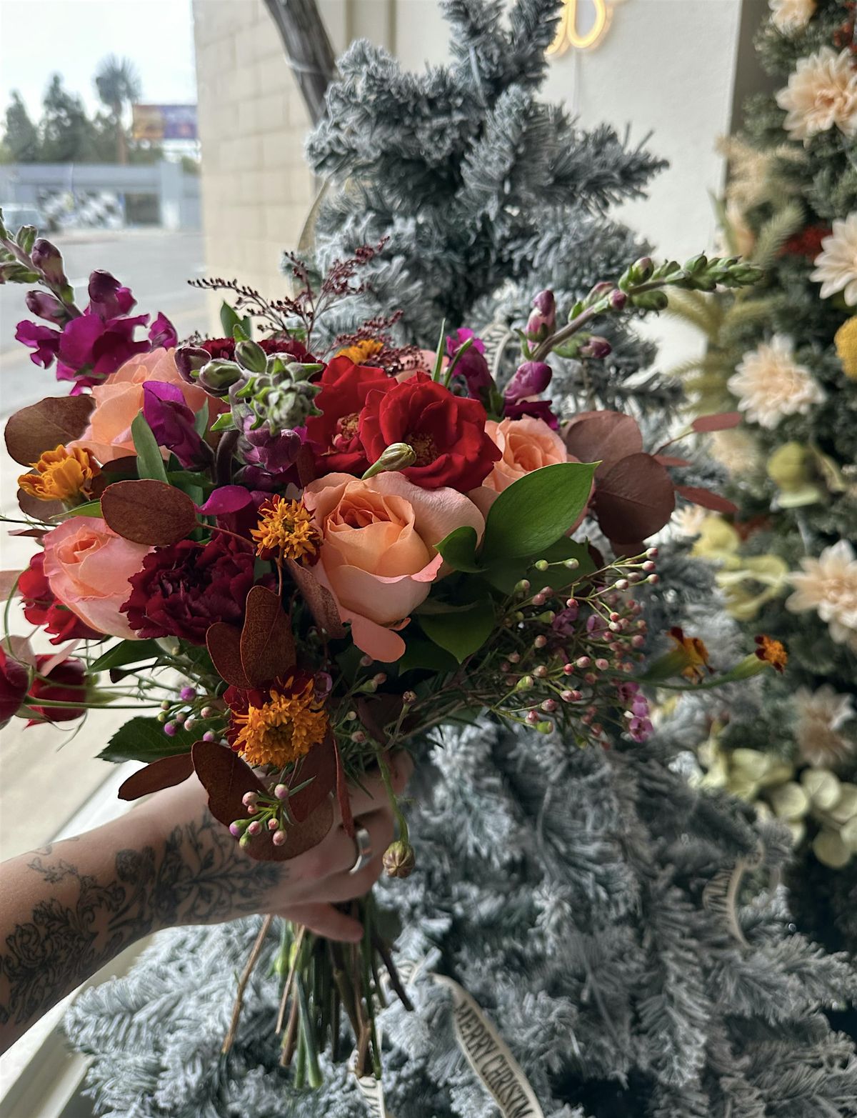 Holiday Floral Arranging 101 - Hand-Tied Bouquets