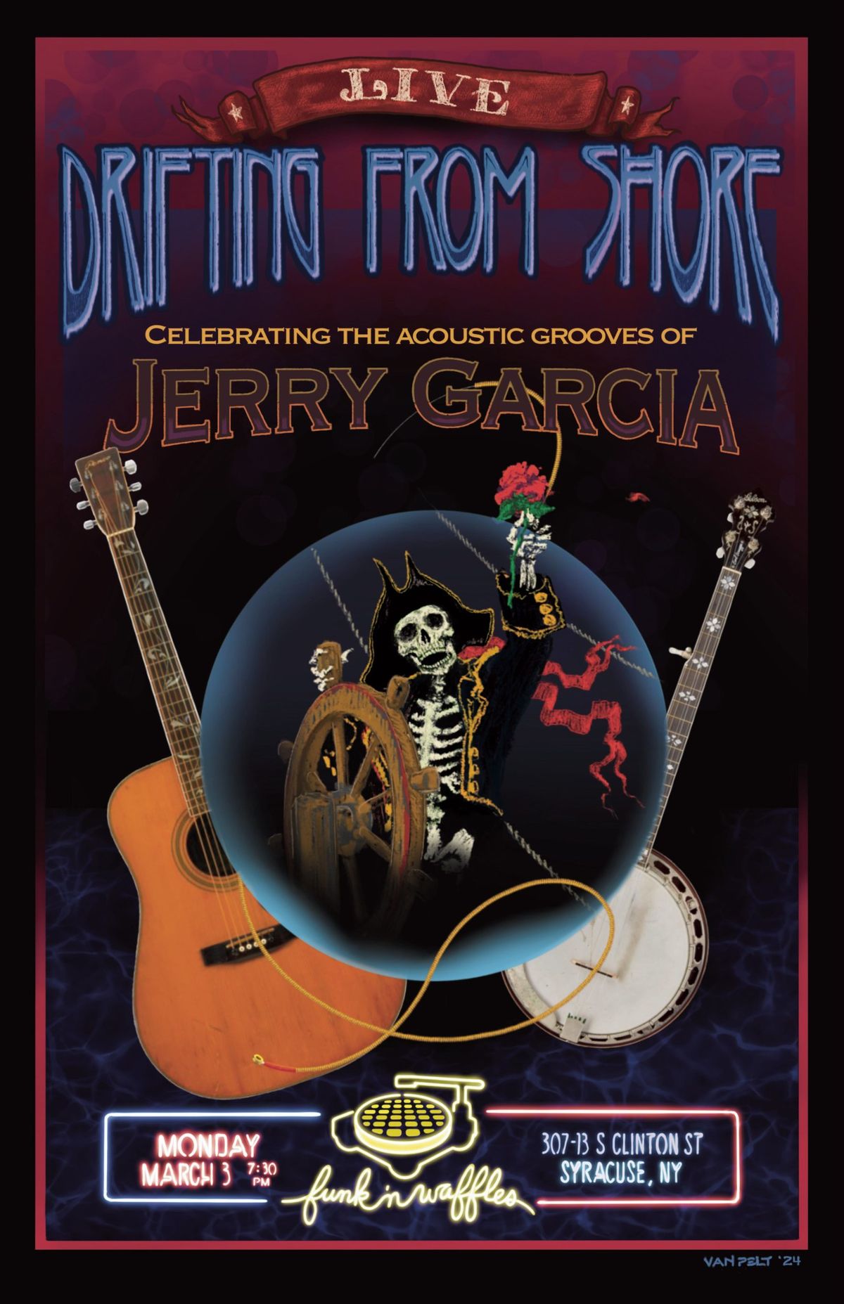 DEAD NIGHT w\/ Drifting From Shore "Jerry Garcia inspired Acoustic Band"