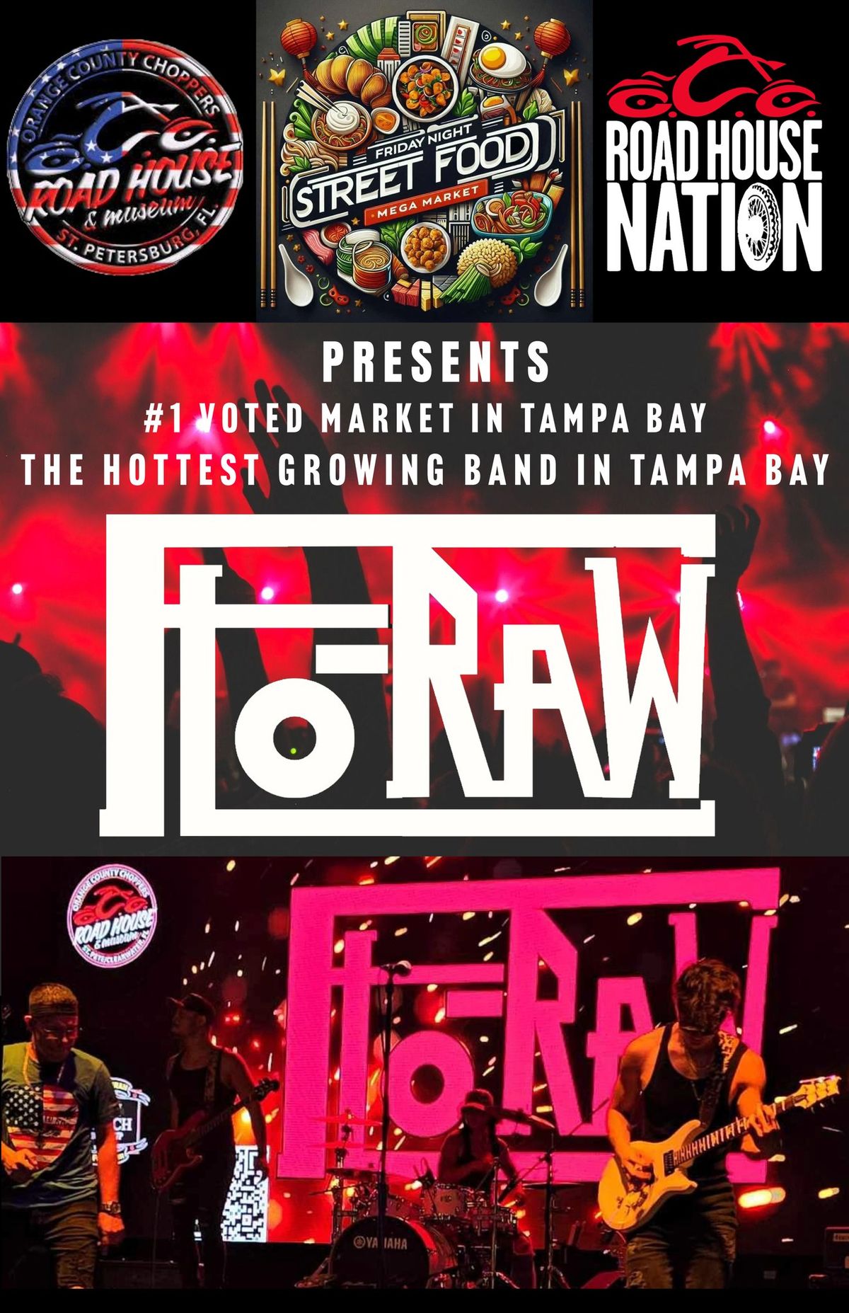 FLO-RAW at OCC - Independence Day Weekend w\/Friday Night Street Food Market