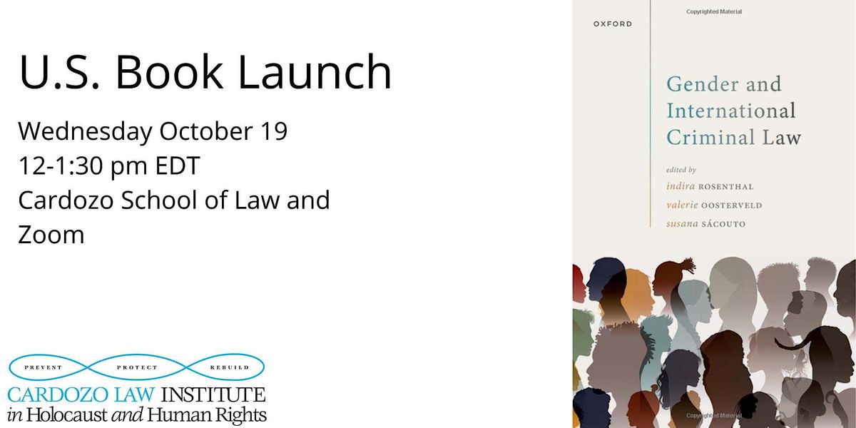 U.S. Book Launch: Gender and International Criminal Law