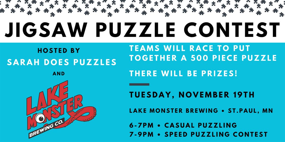 Team Jigsaw Puzzle Contest at Lake Monster - November 2024