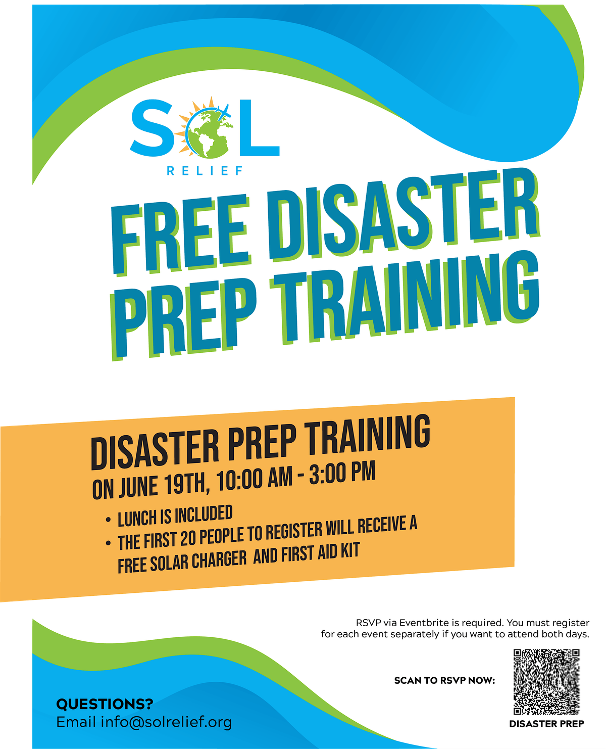 Free Disaster Prep Training at Enoch Davis Center