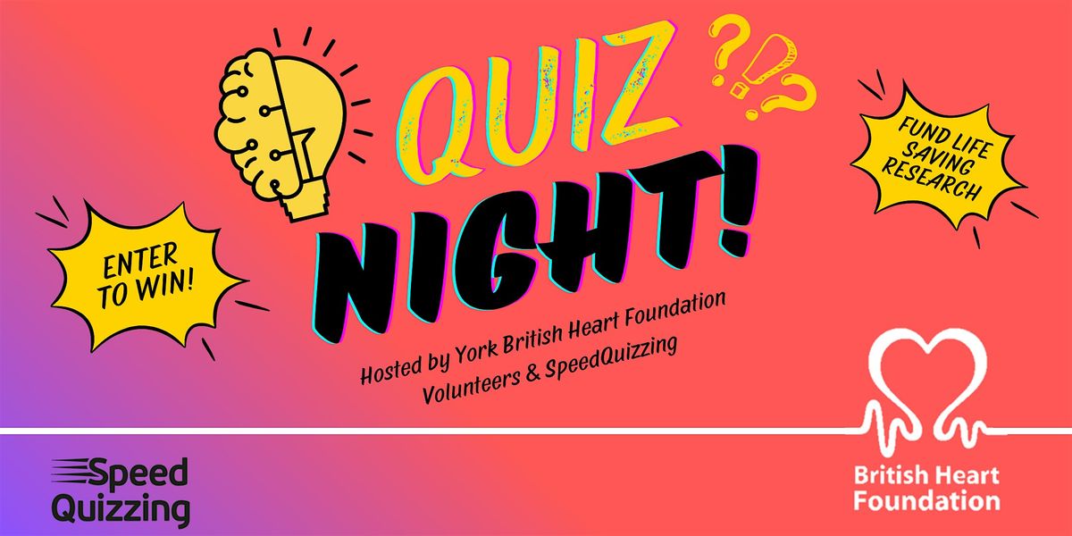 Quiz Night - British Heart Foundation Fundraiser