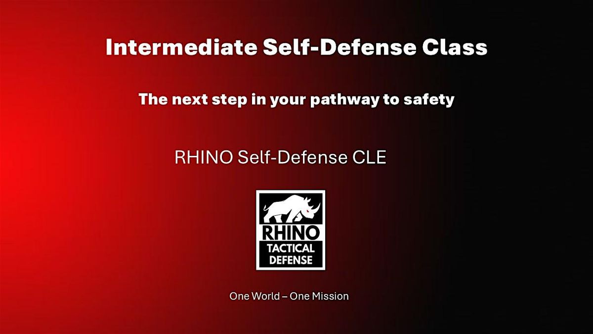 Intermediate Self-Defense Class - Saturday, October 19, 2024