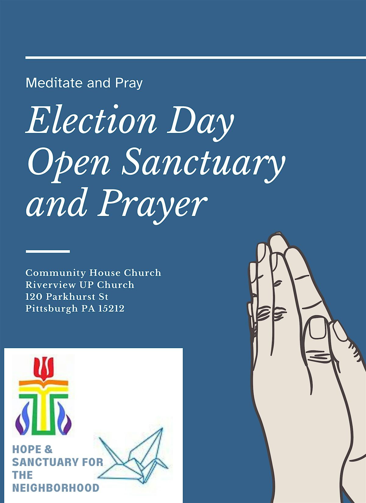 Election Day Open Sanctuary and Prayer