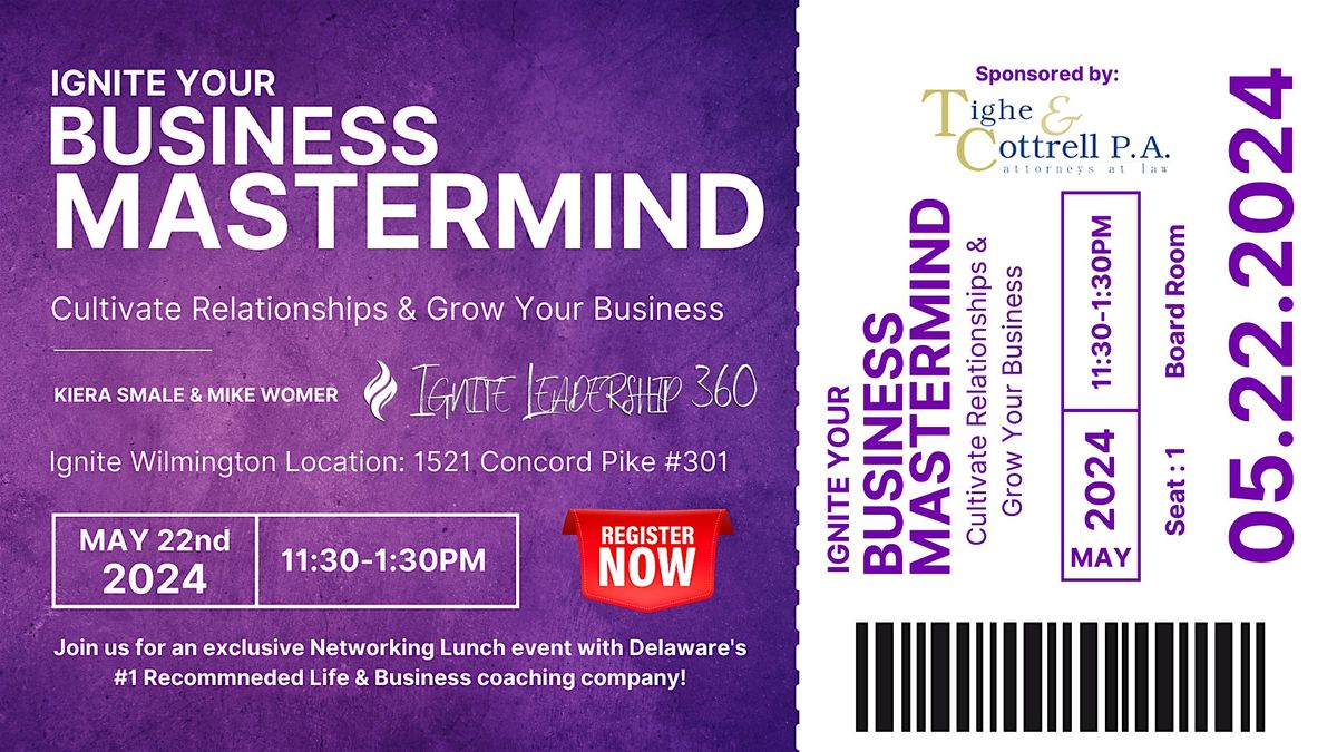 [May2024] Ignite Your Business Mastermind Lunch