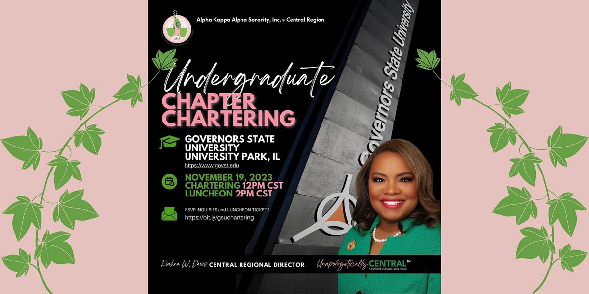 Alpha Kappa Alpha Sorority, Inc., Chapter Chartering Luncheon