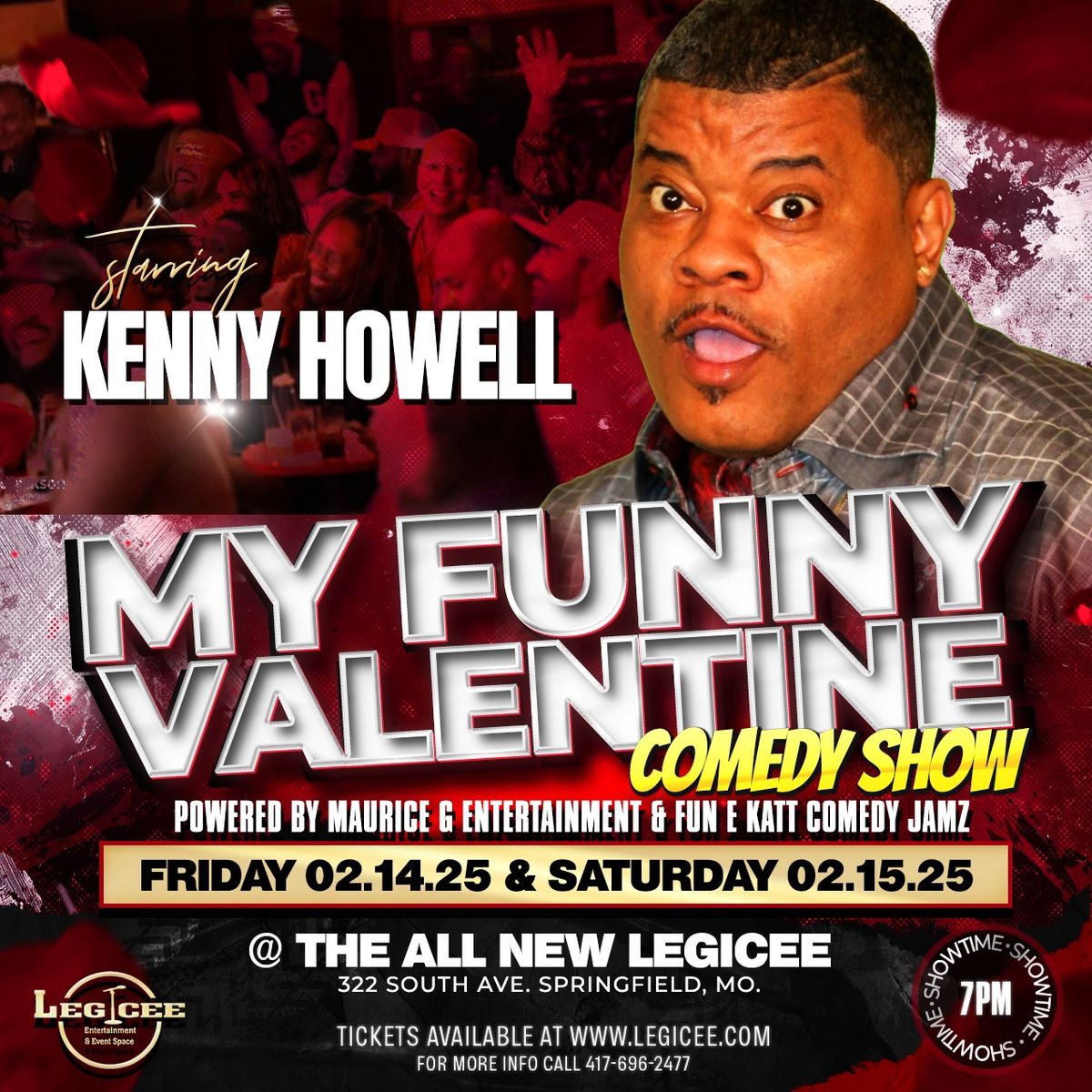 My Funny Valentine Comedy Show starring Kenny Howell  