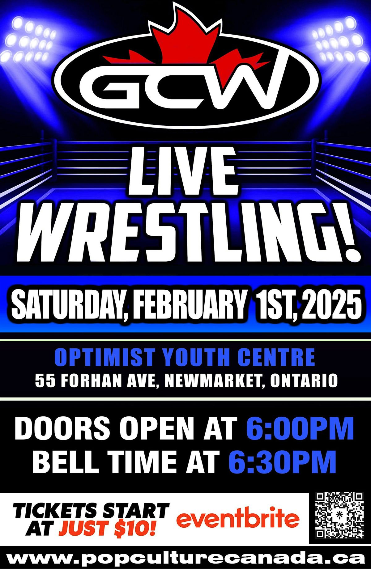 GCW : NEWMARKET : FEBRUARY 1ST 2025  : LIVE WRESTLING