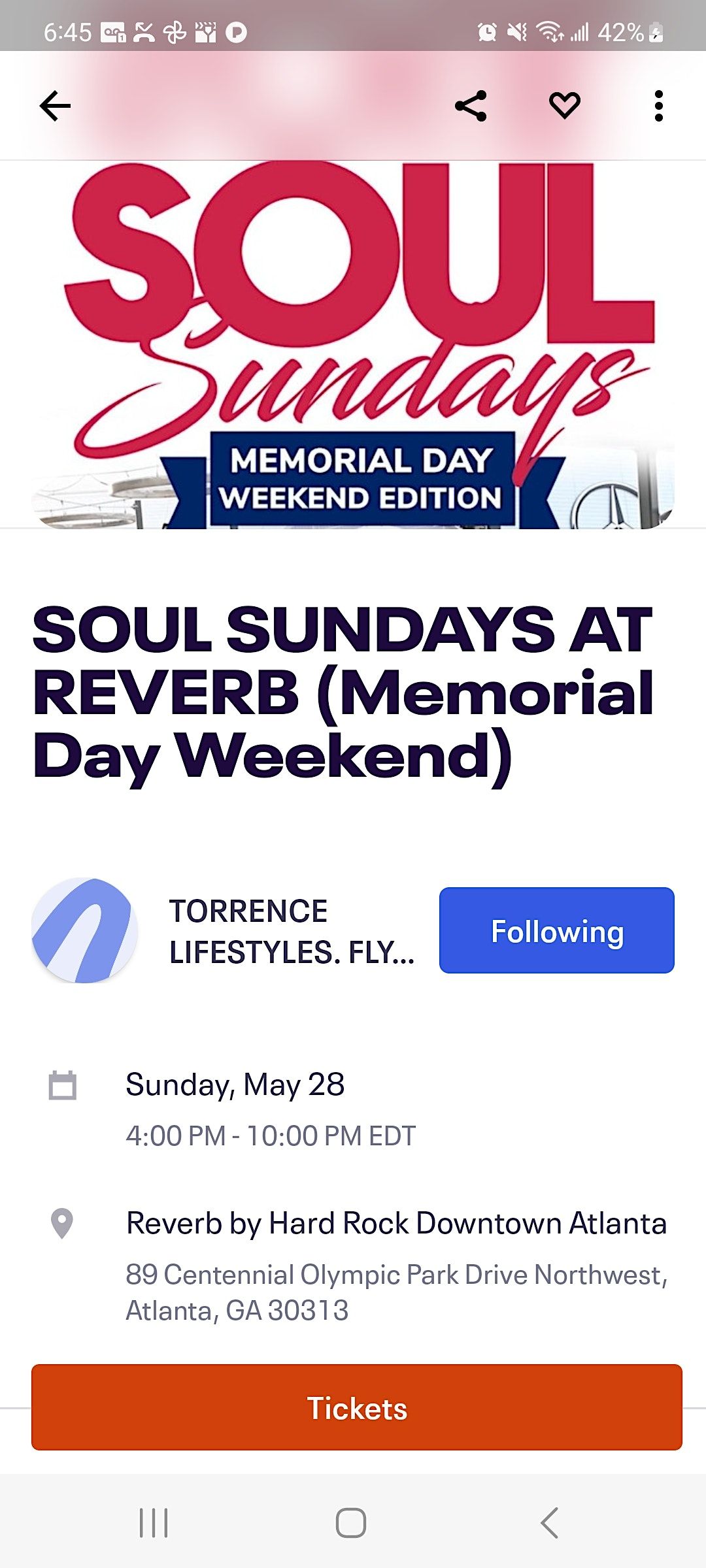 SOUL SUNDAYS AT REVERB (MEMORIAL DAY WEEKEND )