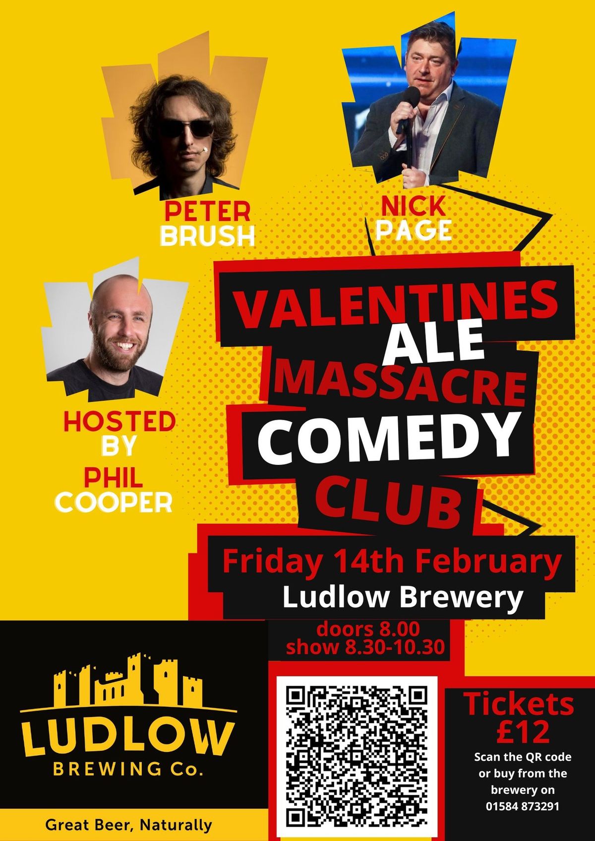 Friday Night Comedy Club @ Valentine's Ale Massacre 2025