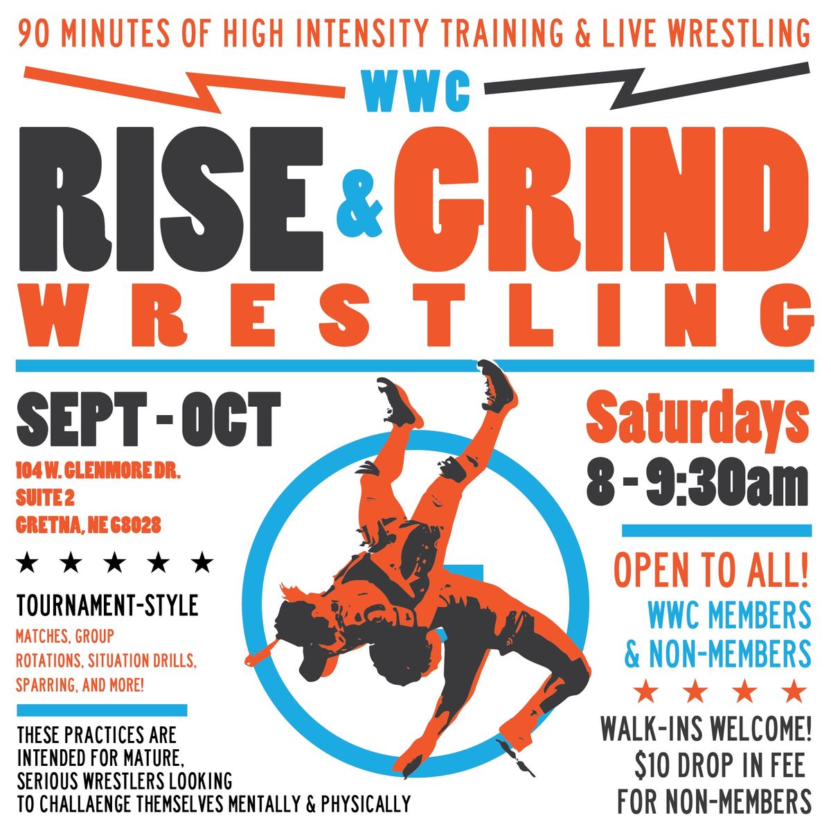 WWC Rise and Grind - Live Wrestling Practices 