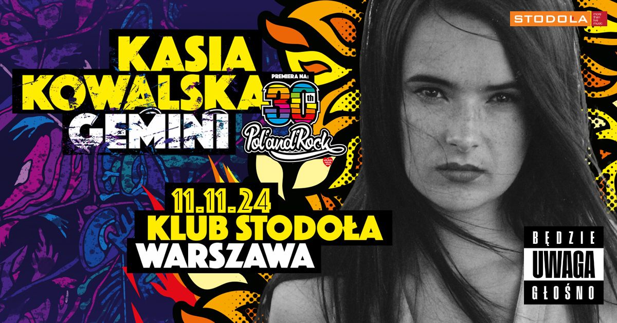 Elbl\u0105g: Kasia Kowalska - 30 lat Gemini Pol'and'Rock