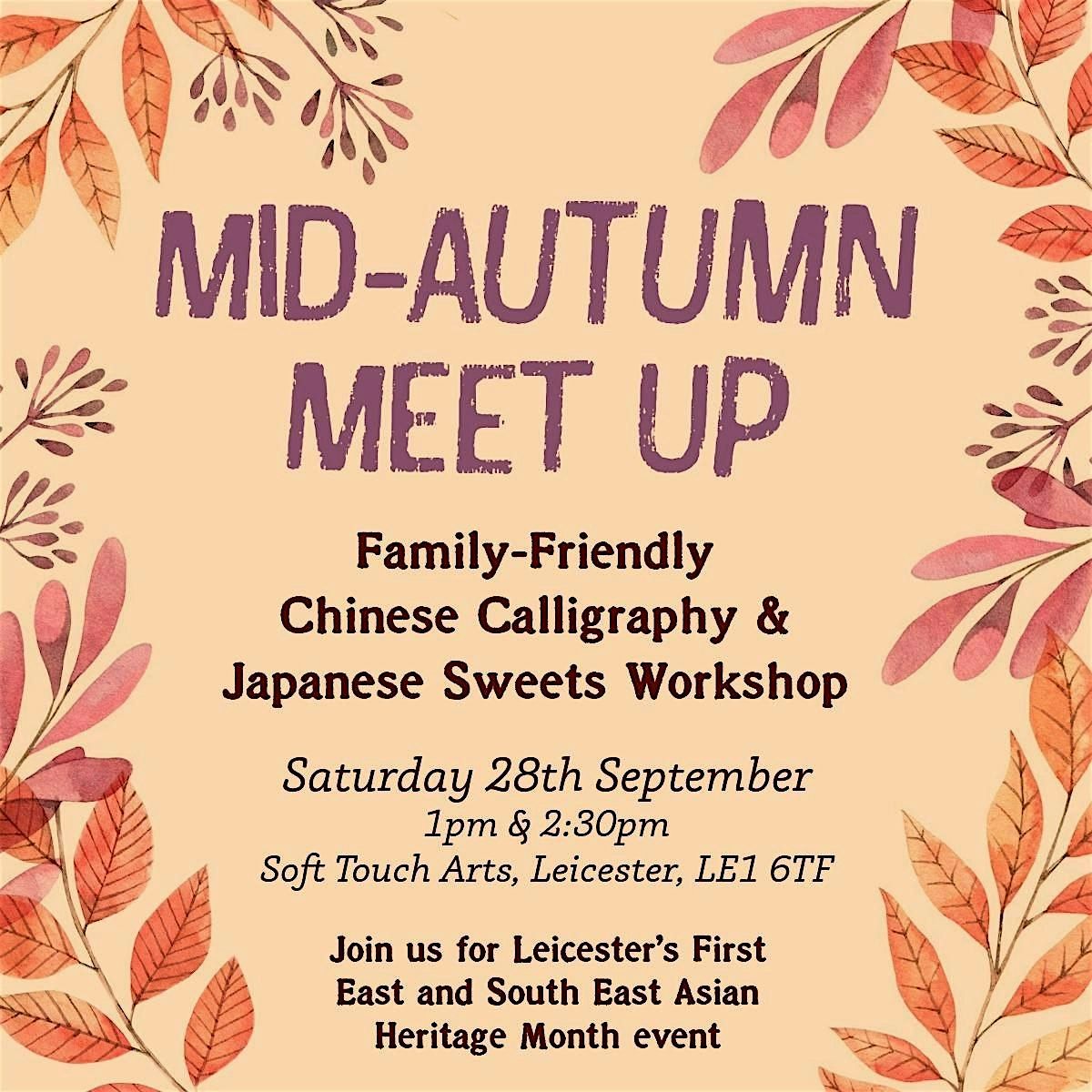 Mid-Autumn Meet-Up: Chinese Calligraphy & Japanese Sweet-Making Workshop